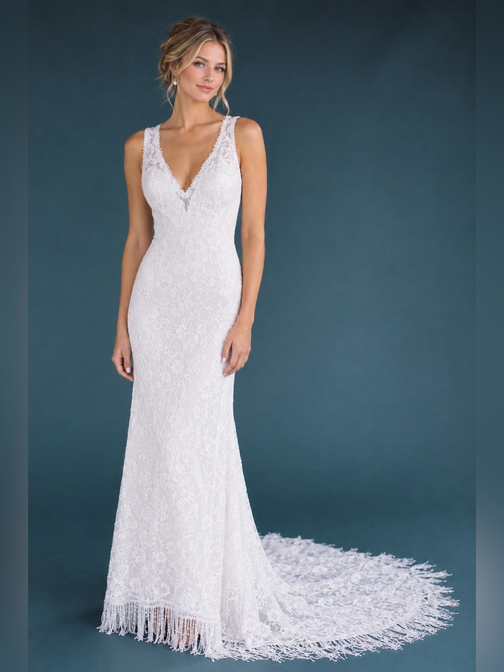 Wilderly bridal by Allure lace wedding dress Rory F120 size 12 NEW